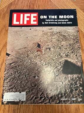 Vintage Life Magazine August 8 1969 On The Moon Neil Armstrong